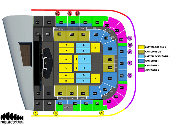 Celine Dion - Paris La Defense Arena from 1 to 10 Sep 2023