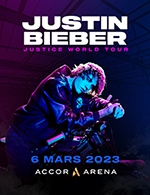 Réservez les meilleures places pour Justin Bieber - Accor Arena - Du 05 mars 2023 au 07 mars 2023