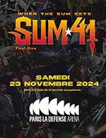 Réservez les meilleures places pour Sum 41 - Paris La Defense Arena - Le 23 nov. 2024