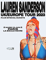 Réservez les meilleures places pour Package Vip Lauren Sanderson - La Boule Noire - Le 13 juin 2023